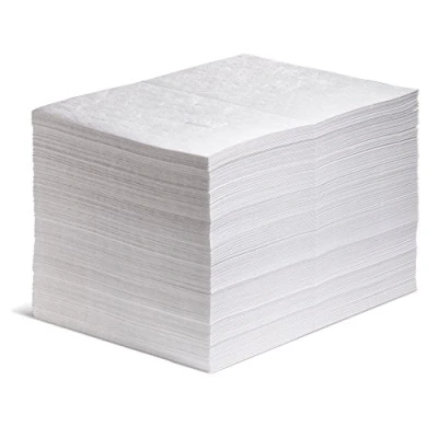 Image of New PIG MAT423 Oil Mat, 83.6 L Absorbency, 51 cm Length x 38 Width, 200 Pad/Bag, White (Pack of 200)