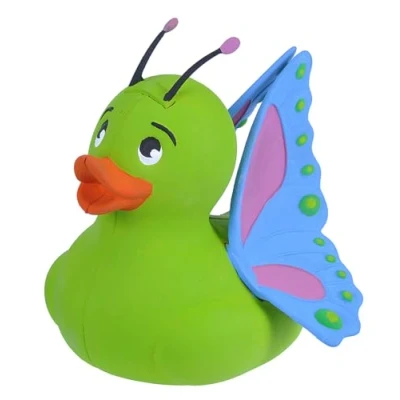 Image of Wild Republic RUBBER DUCK BUTTERFLY BATH TOY