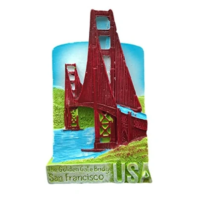 Image of San Francisco USA Refrigerator Magnet 3D Travel Sticker Souvenirs Collection,Home &amp; Kitchen Decoration,USA Fridge from China