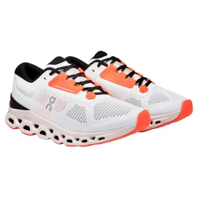 Image of On Cloudstratus 3 Women&#039;s Running Shoes Size 8 Orange, Lightweight Comfort and Support