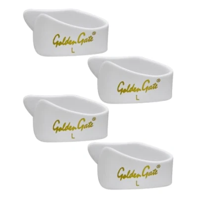 Image of Golden Gate GP 4W 4PK Thumb Picks White Large