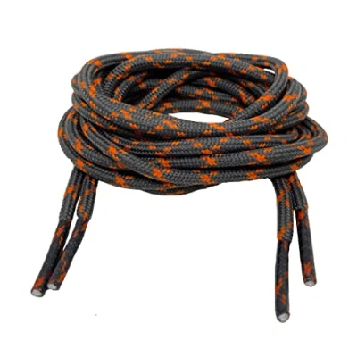 Image of Big Laces Round Strong Hiking Boot 110cm to 210cm (180cm, Grey Orange NF)
