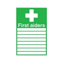 Image of Safety Sign First Aiders Self Adhesive 300x200mm FA01926S