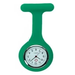 Image of Beauty + Nurse Watch Brooch Silicone with Clip Pocket Fob Hanging for Doctor (Sparemint)