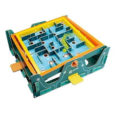 Image of Build Your Own Marble Labyrinth Classic Retro Toy Eco Friendly Cardboard Craft Kit Ages 8+