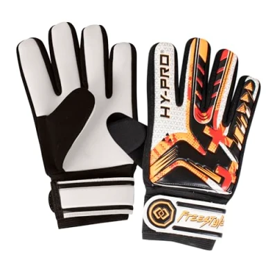 Image of Hy Pro Freestyle Goalkeeping Gloves Size 8, Youth, Goalie, Soccer, Excellent Protection, Padding, Optimum Grip, Breathable