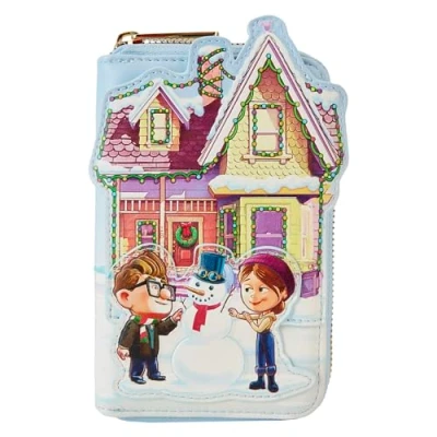 Image of Disney Pixar Up House Holiday Zip Around Wallet, Black, One Size