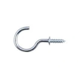 Image of 50mm Large Shouldered Cup Hook Chrome Plated (Pack of 8)