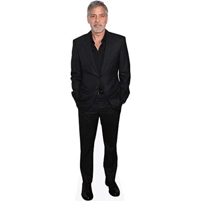 Image of George Clooney (Black Suit) Life Size Cutout
