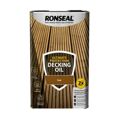 Image of Ronseal Ultimate Protection Decking Oil Teak 5L