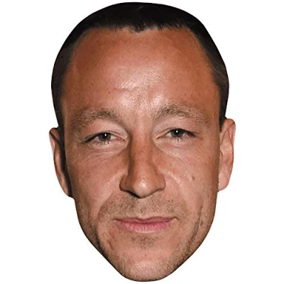 Image of John Terry (Smile) Celebrity Mask, Flat Card Face, Fancy Dress Mask