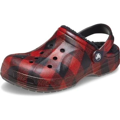 Image of Crocs Unisex Kid&#039;s Ralen Lined Clog K, Black/Multi, 8/9 UK Child