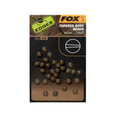 Image of Fox Edges Camo Tapered Bore Bead 4mm 30 pieces Carp hooklink material