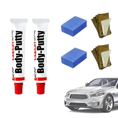 Image of Car Scratch Remover Kit, Paint Repair Body Putty Filler, Polishing Tools, Putty, Filler Scratches Polishers