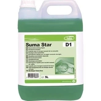 Image of Suma Star D1 Washing Up Liquid Pack quantity: 2 x 5 Litre.