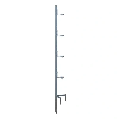 Image of Multi Reel Post Mounting 156cm Galvanised Steel with 4 Brackets For up to Electric Fencing Reels Portable, Easy Deploy
