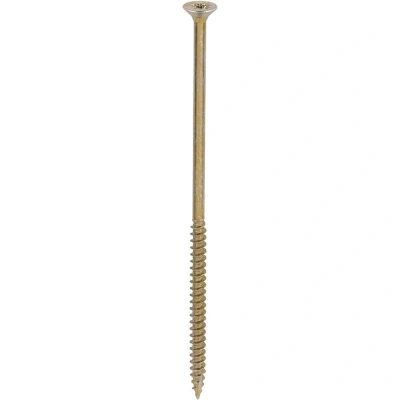 Image of 2x TIMCO Classic Multi Purpose Screws Pz Double Countersunk Yellow 60150CLAF Pack of 100