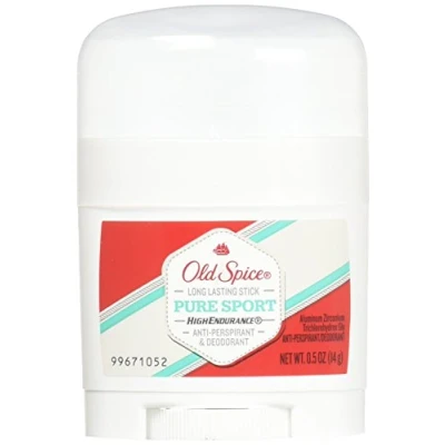 Image of Old Spice High Endurance Pure Sport Antiperspirant Deodorant 0.5 Ounce Travel Size (Pack of 3)