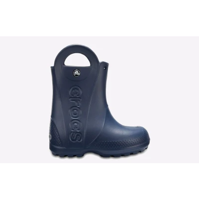 Image of Crocs Unisex Kids Handle It Rain Boot Boot, Navy, 7 UK Child