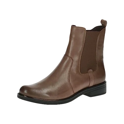 Image of Caprice Women&#039;s 9 26402 41 Chelsea Boot, Cognac Leather, 5.5 UK