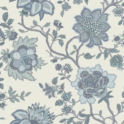 Image of Holden Decor Jacobean Trail Blue Wallpaper 13590
