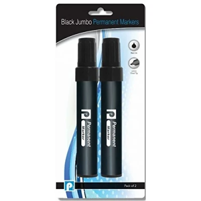 Image of Pennine Jumbo Permanent Marker Black (Pack of 2)