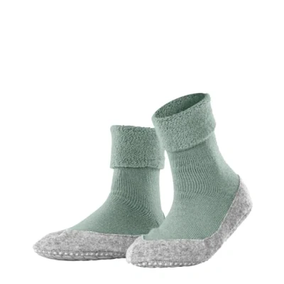 Image of FALKE Women&#039;s Cosyshoe W HP Wool Grips On Sole 1 Pair Grip socks, Green (Peppermint 7477), 7 8