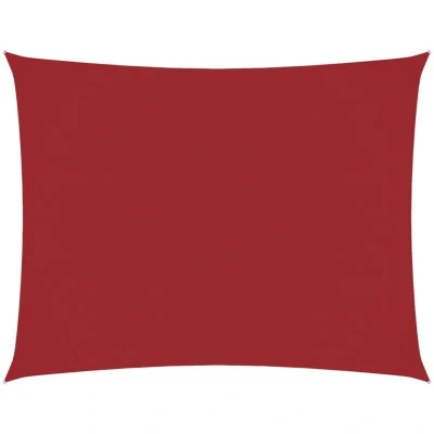 Image of vidaXL Sunshade Sail Oxford Fabric Rectangular 6x8 m Red