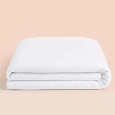 Image of Casper Waterproof Mattress Protector, Polyester, White, Queen