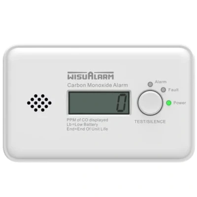Image of Carbon Monoxide Detector, 10 Years Battery Alarm, CO Alarm with LCD Display and Test/Silence Button Conforms to EN50291 Standard