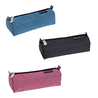 Image of Exacompta Ref. 52780E 1 Round adapted pencil case in Denim 500 polyester Random colours