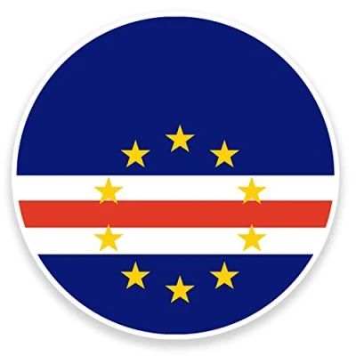 Image of 2 x 10cm Cape Verde Flag Vinyl Sticker Decal Laptop Car Travel Luggage Tag #9131 (10cm Wide High)