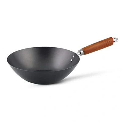 Image of Ken Hom Classic 27cm Non Stick Carbon Steel Wok