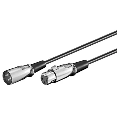 Image of PremiumCord XLR to Cable Male Female 3 Pin Low Noise Colour Black Length 2m