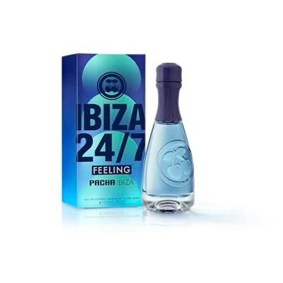 Image of Pacha Ibiza Perfumes Feeling 24/7 Him, Eau de Toilette for Men Masculine, Intense and Young Fragance Marine, Citrus Oriental Notes Ideal Day Wear 100 ml