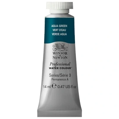 Image of Winsor &amp; Newton 0105697 Proffesional Water Color, 14ml Volume, Aqua Green, Pack of 3