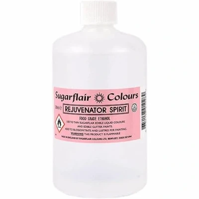 Image of Sugarflair Rejuvenator Spirit, Spirit For Sugarcraft and Cake Decorating, Food Grade Ethanol, Colouring Thinner 280ml