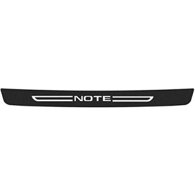 Image of Car Rear Bumper Protector, for Nis san NOTE Trunk Sill Plate Decorative Strips Anti Scratch Guard Styling Accessories,Black