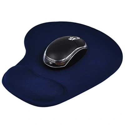 Image of TRIXES Comfort Wrist Gel Rest Support Mat Mouse Mice Pad (Blue) for Computer, PC, Laptop, Apple Mac Non Slip Rubber Base Suitable Laser and Optical