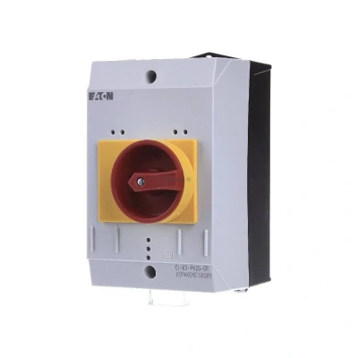 Image of 2x Eaton CI K2 PKZ0 GR Enclosure Red/Yellow Handle IP65