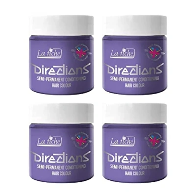 Image of 4x La Riche Directions Semi Permanent Hair Color 100ml Tub Wisteria