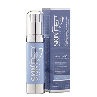 Image of SkinPep WrinkleClear serum + Anti Ageing Peptides Retinol Antioxidants Hyaluronic acid Wrinkle cream (30ml)