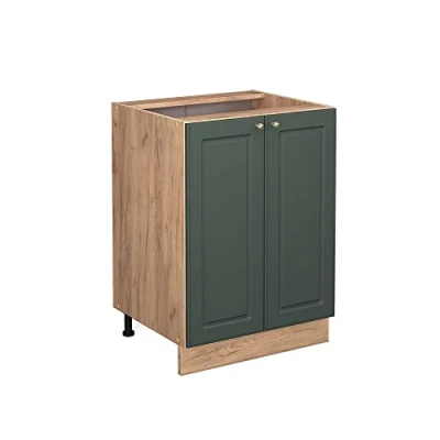 Image of Vicco Kitchen base cabinet Fame Line, Green Gold Country House/Gold power oak, 60 cm without worktop