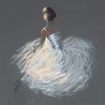 Image of Art Group AFWDC98064 The Hazel Bowman Tutu Canvas Print, Cotton, Multi Colour, 1.8 x 85 cm