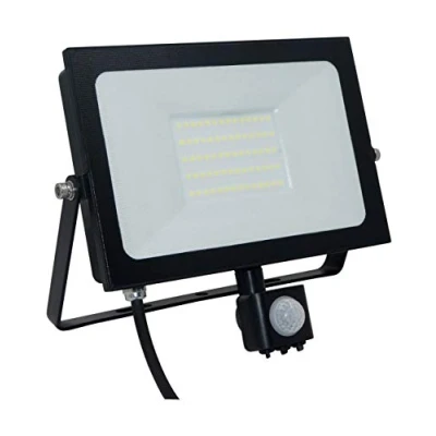 Image of Phoebe Atlas Mini 2 LED Floodlight with PIR IP65 Black 50W 4000K
