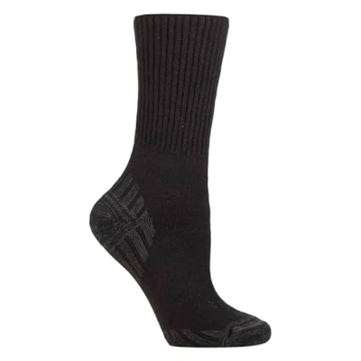 Image of IOMI Diabetic Walking Socks for Men Cushioned Extra Wide Seamless Hiking Soft Top Merino Boot (6 8, Black)