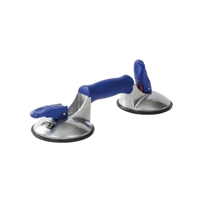 Image of Veribor BO 602.44BL 2 Head Aluminium Toggle Lever Suction Lifter with Vacuum Indicator for Textured Surfaces