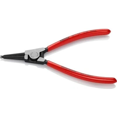 Image of Knipex Circlip Pliers for grip rings on shafts black atramentized, plastic coated 180 mm 46 11 G4