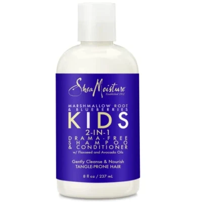 Image of Shea Moisture Marshmallow Root and Blueberries Kids 2 in 1 Shampoo Conditioner