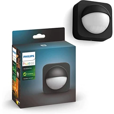 Image of Philips Hue Outdoor Motion Sensor. Smart Lighting Accessory for Light Control. Patio, Terrace, Garden.